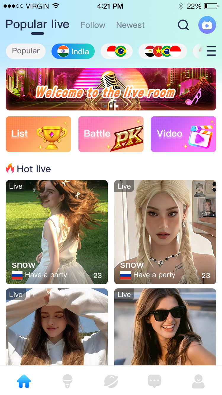 Zeno Live App - Popular Live Streams