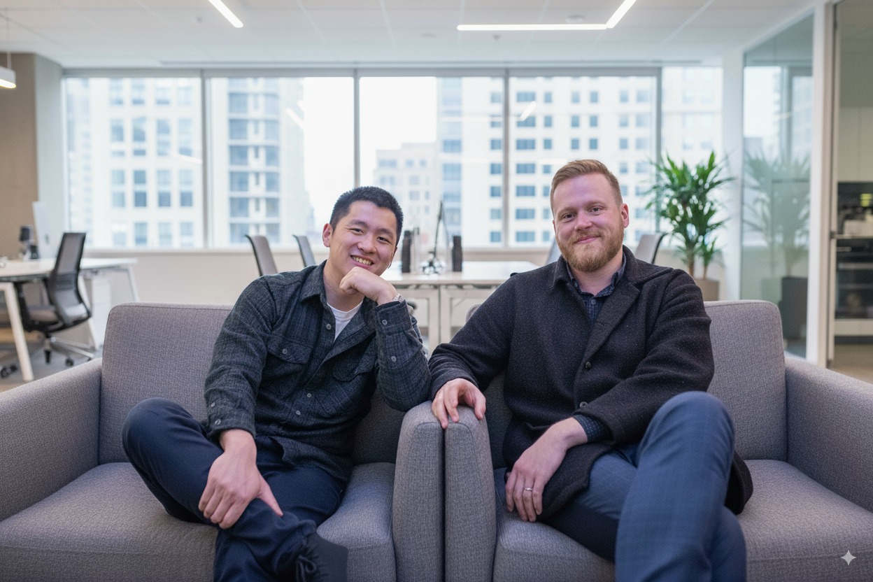Calltree AI Founders - Kun Qian and Robertson Taylor