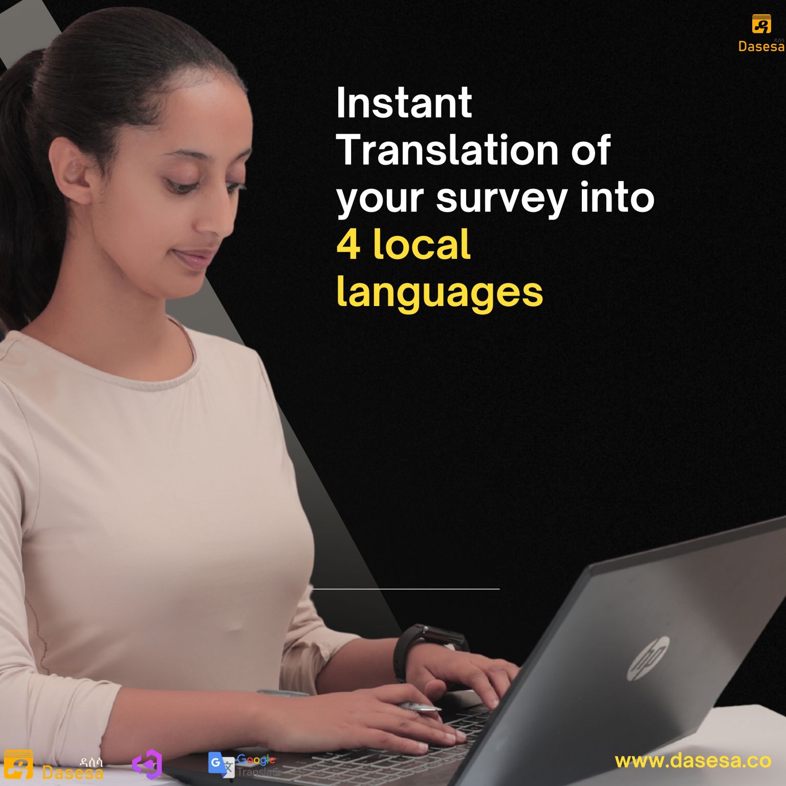 Multilingual survey platform