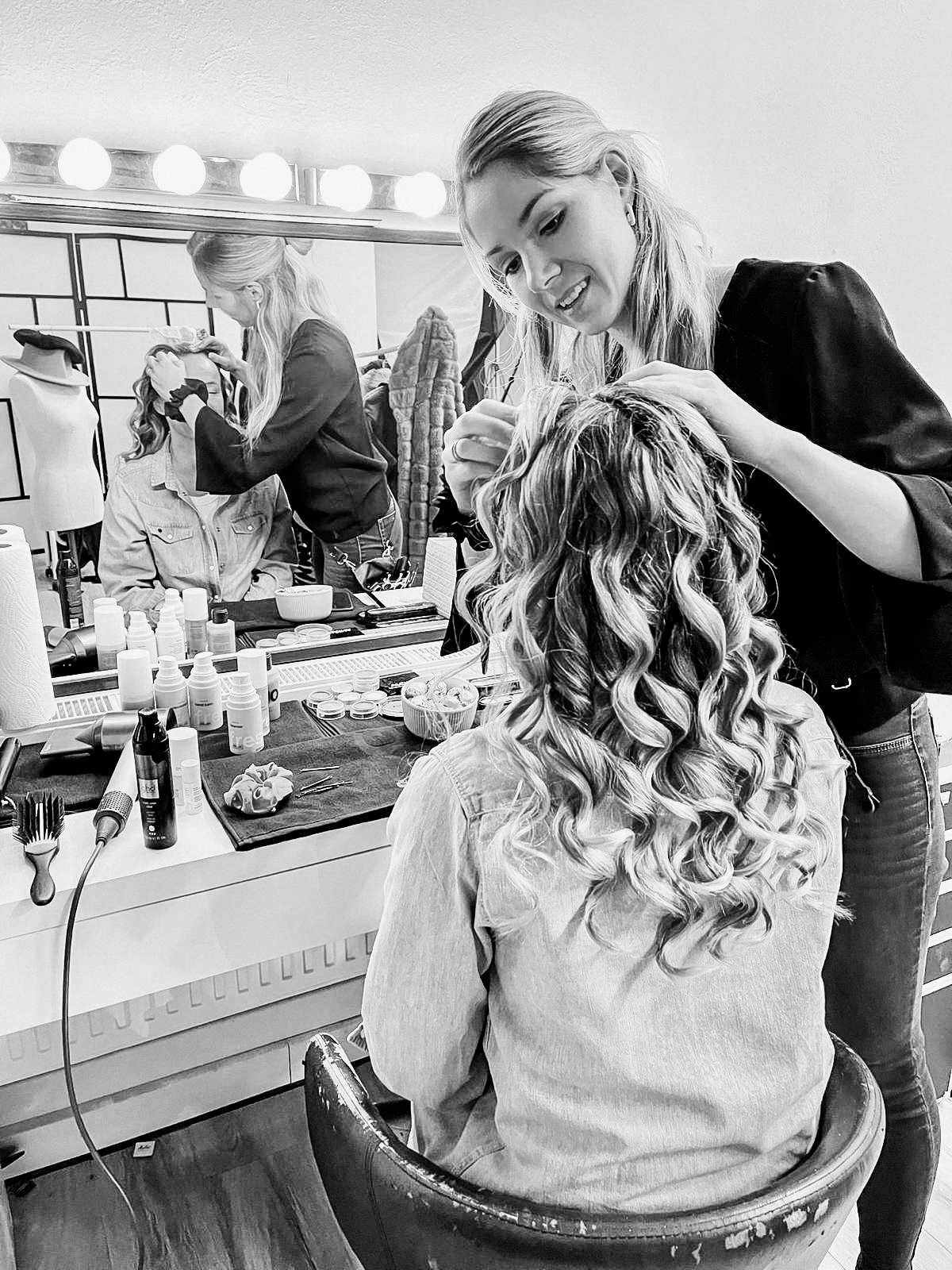 Nahaufnahme einer lächelnden Frau