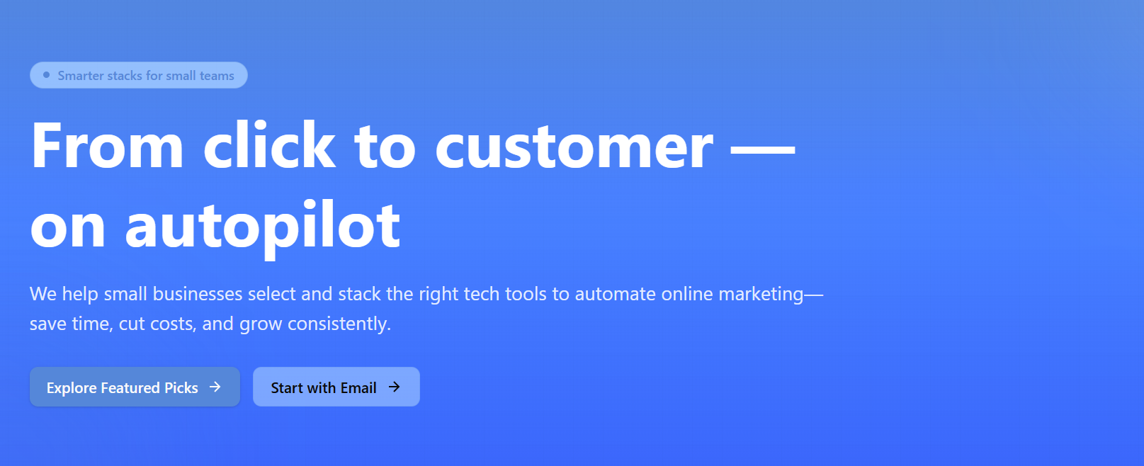 StackCraft – From click to customer — on autopilot