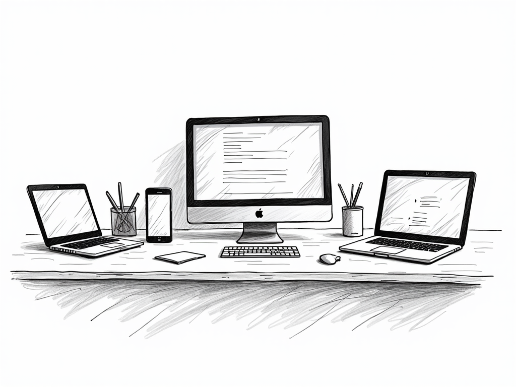 Web design mockups and wireframes