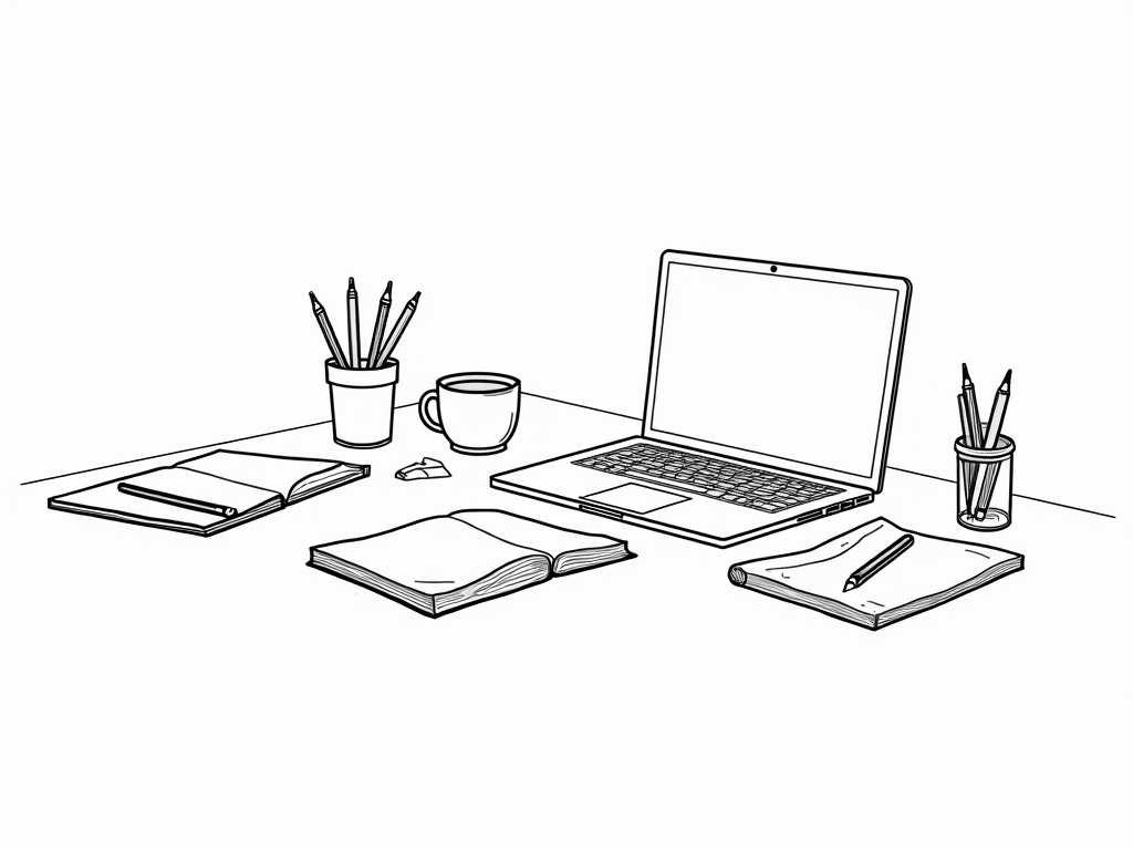 Creative workspace with design tools