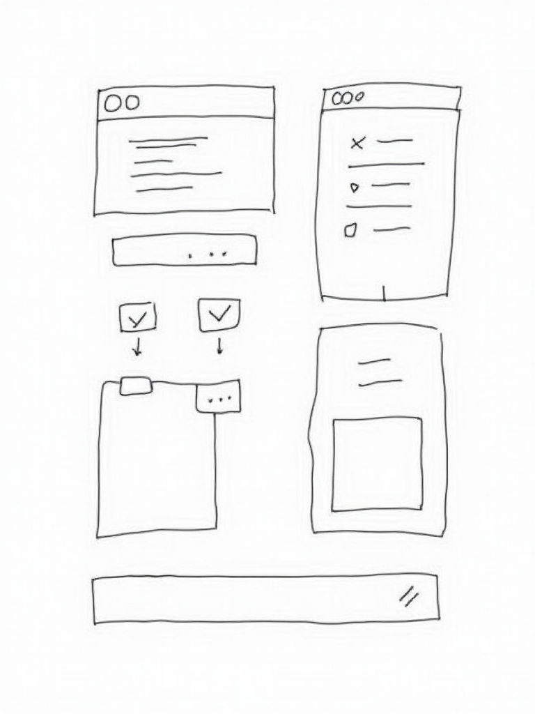 User interface components sketch