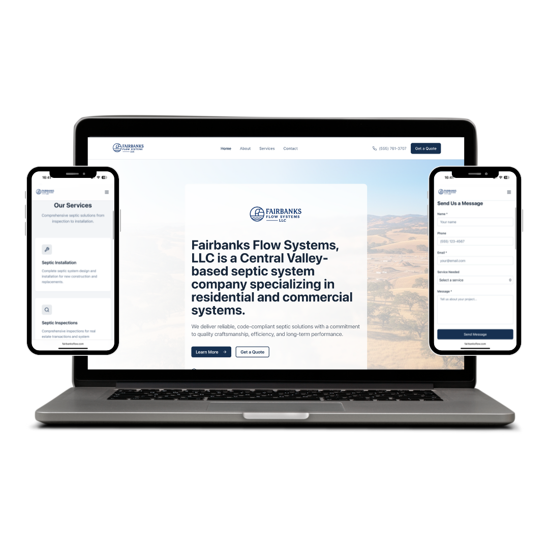 Screenshot of the Fairbanks Flow System project by Babbage LLC - a React, Tailwind, TypeScript, Supabase solution