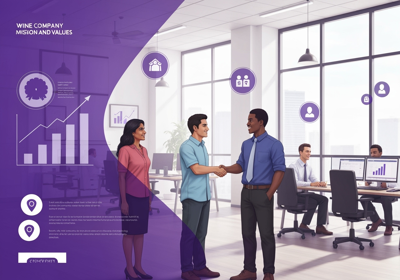 Professional team collaboration and company culture illustration