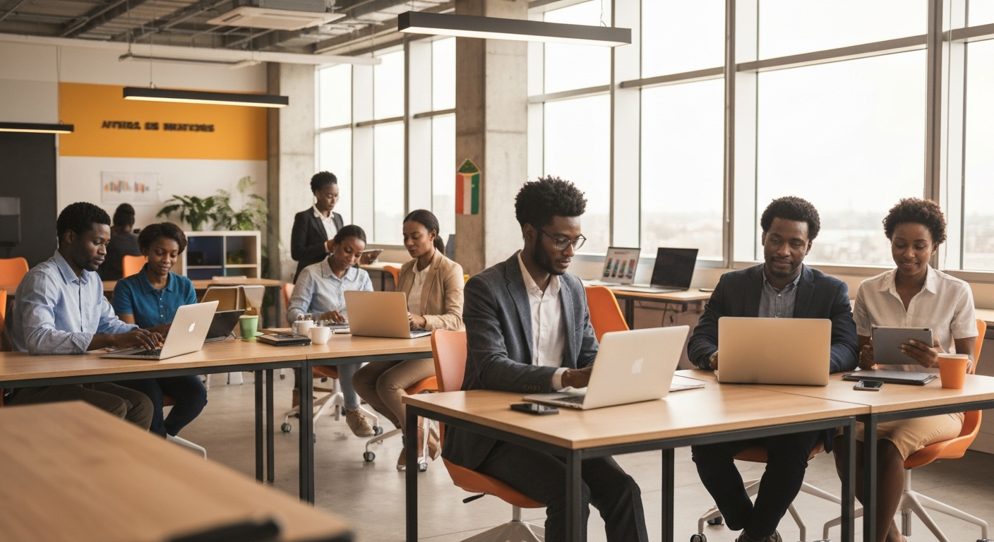 African entrepreneurs digital workspace