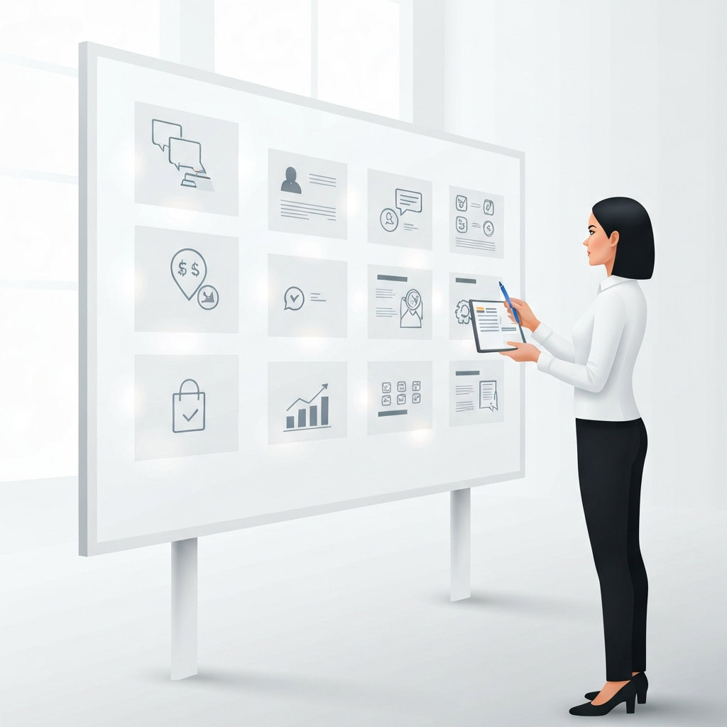 Dedicated manager organizing tasks