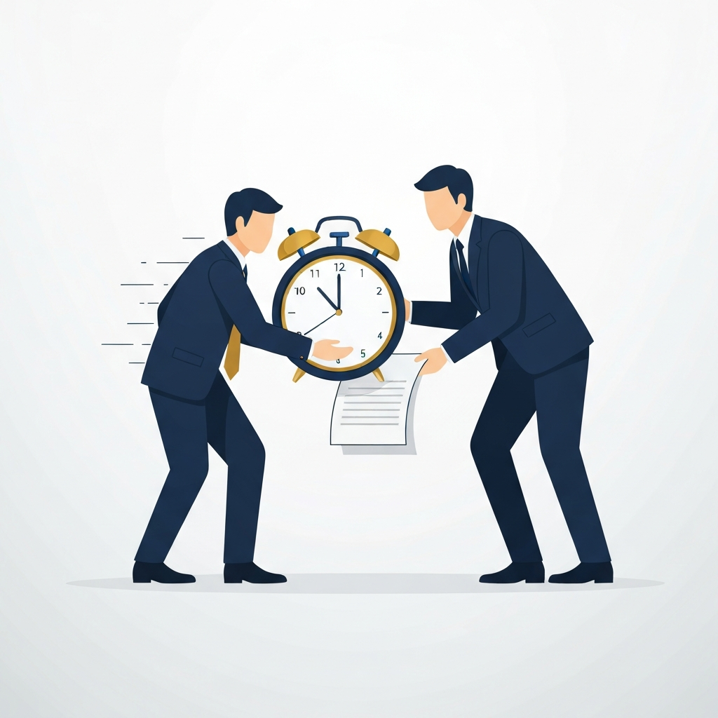 Urgent order delivery illustration