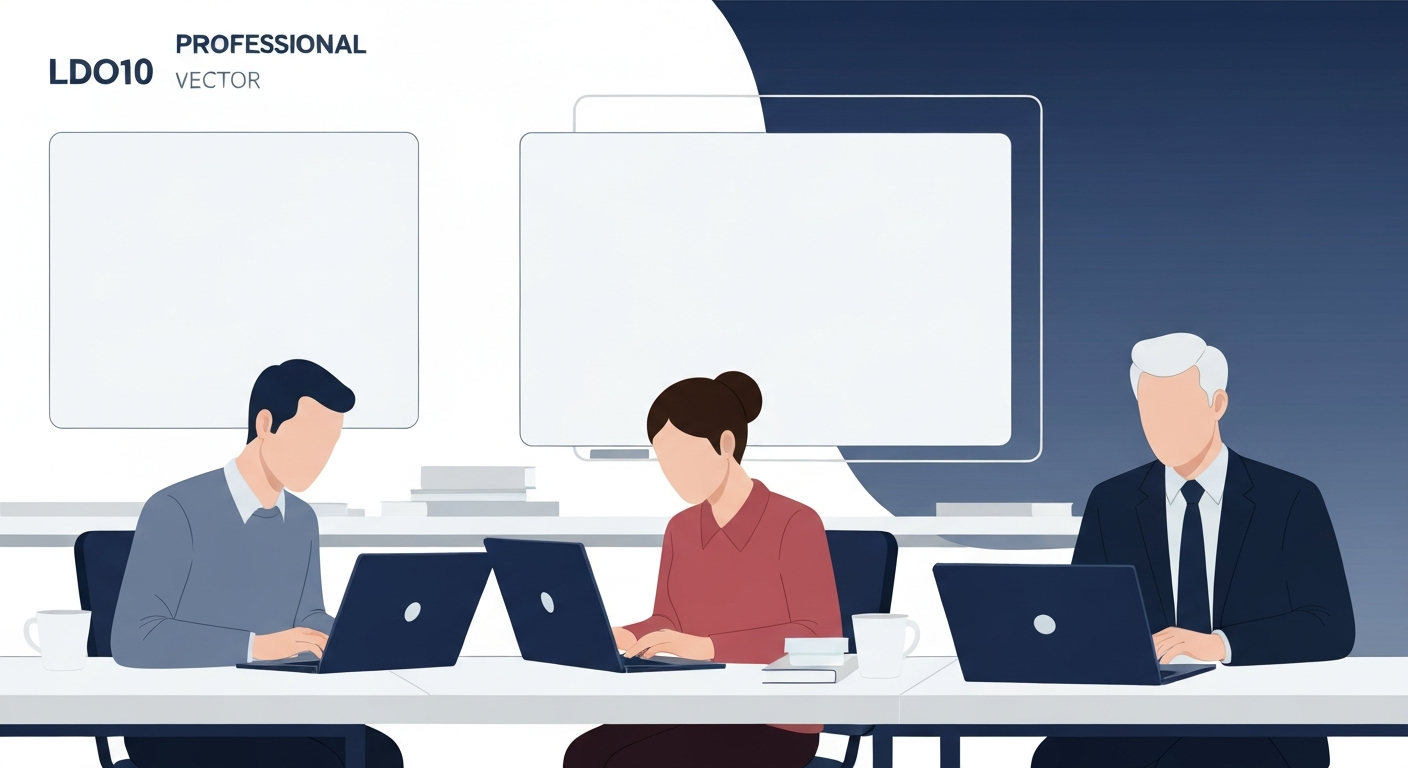 Professionals working on technical assignments