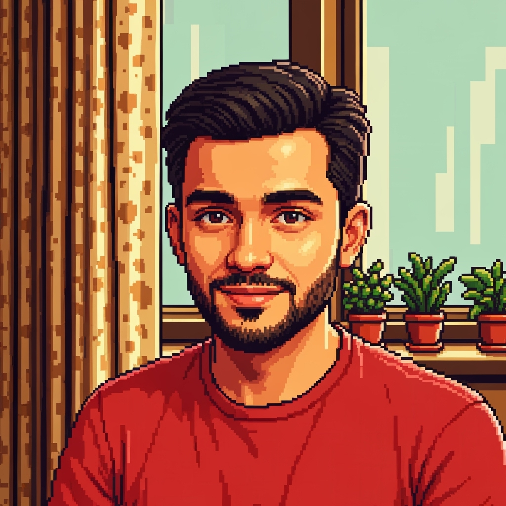 Aniruddha Adak - Pixel Art Portrait