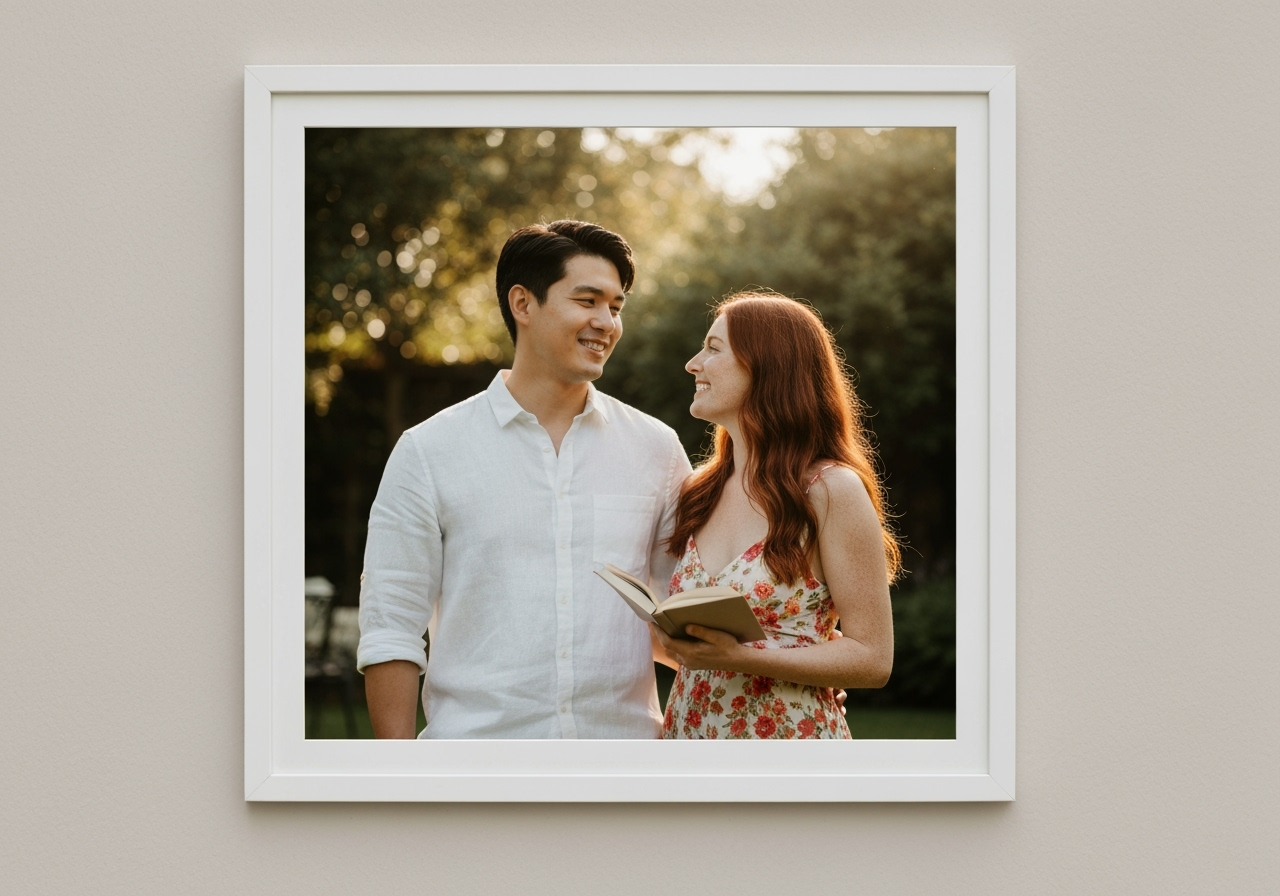 Modern White frame preview