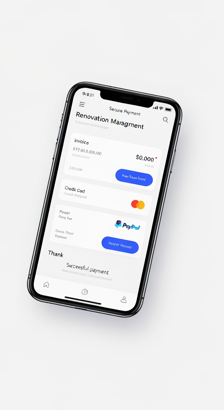 Application Renovation Man - Paiement sécurisé