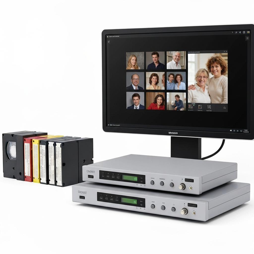 VHS tapes + digital output example