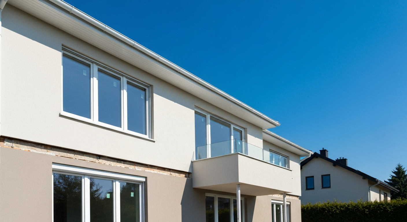 Residential home renovation with new windows