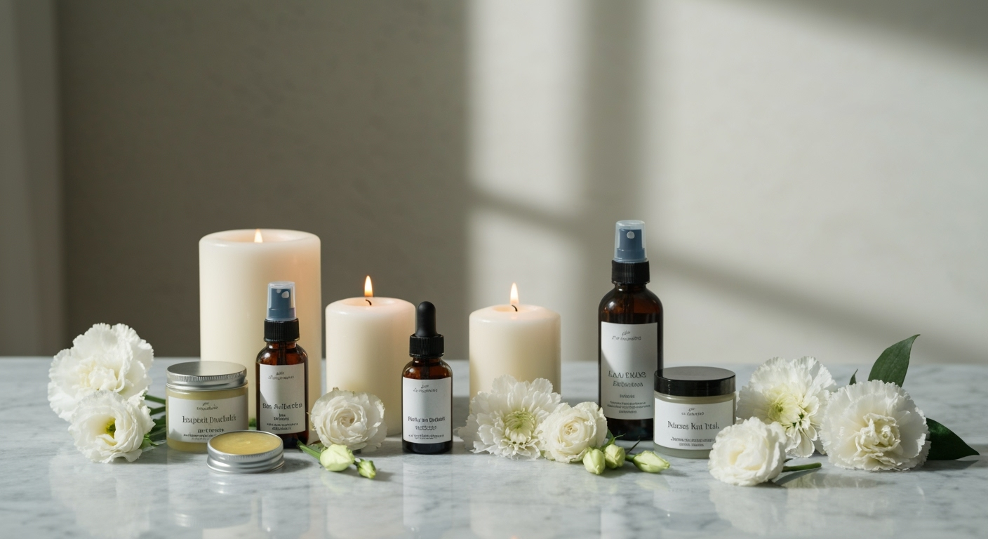 Spa natural com produtos