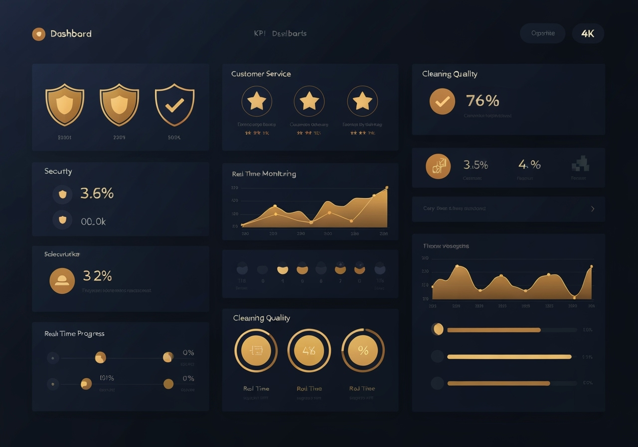 Panel de KPIs - Métricas de Seguridad, Atención al Cliente y Limpieza