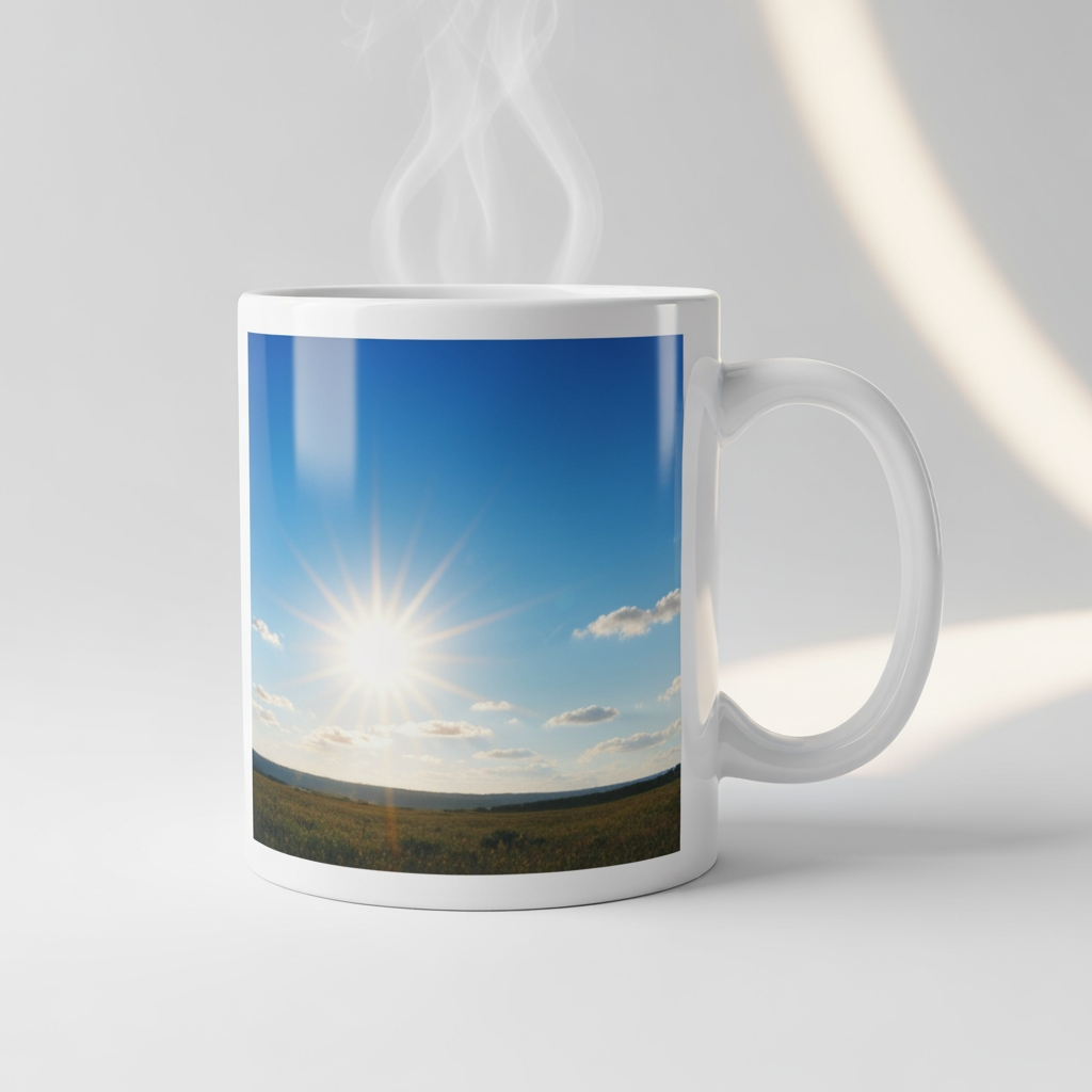 Color-changing mug in Hot state