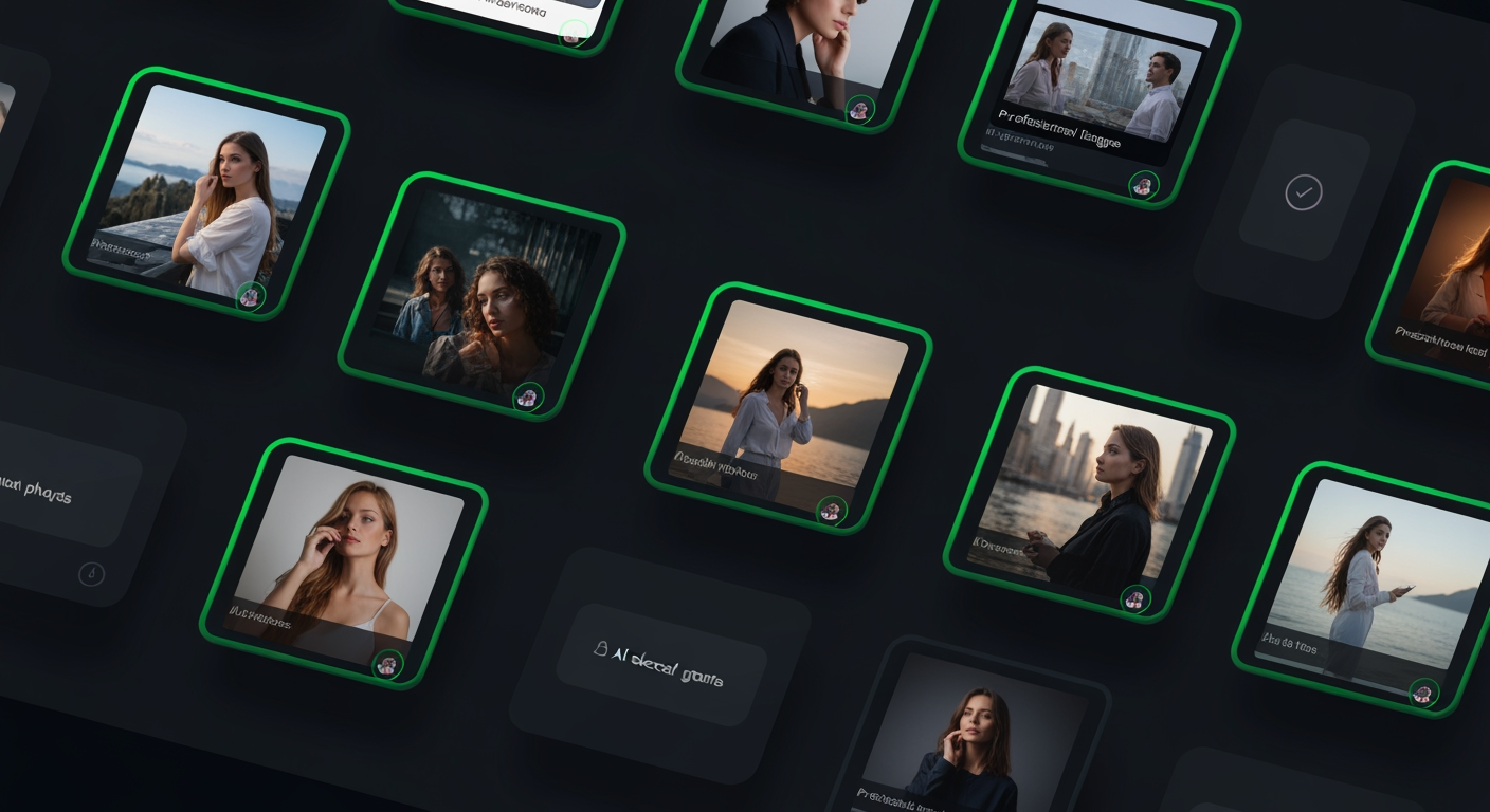 Gallery of AI-selected best frames