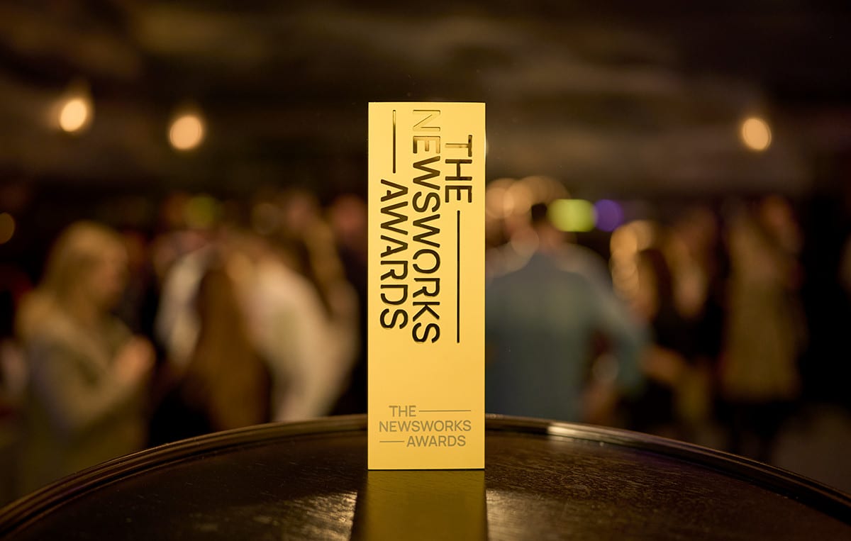 the newsworks award trophy