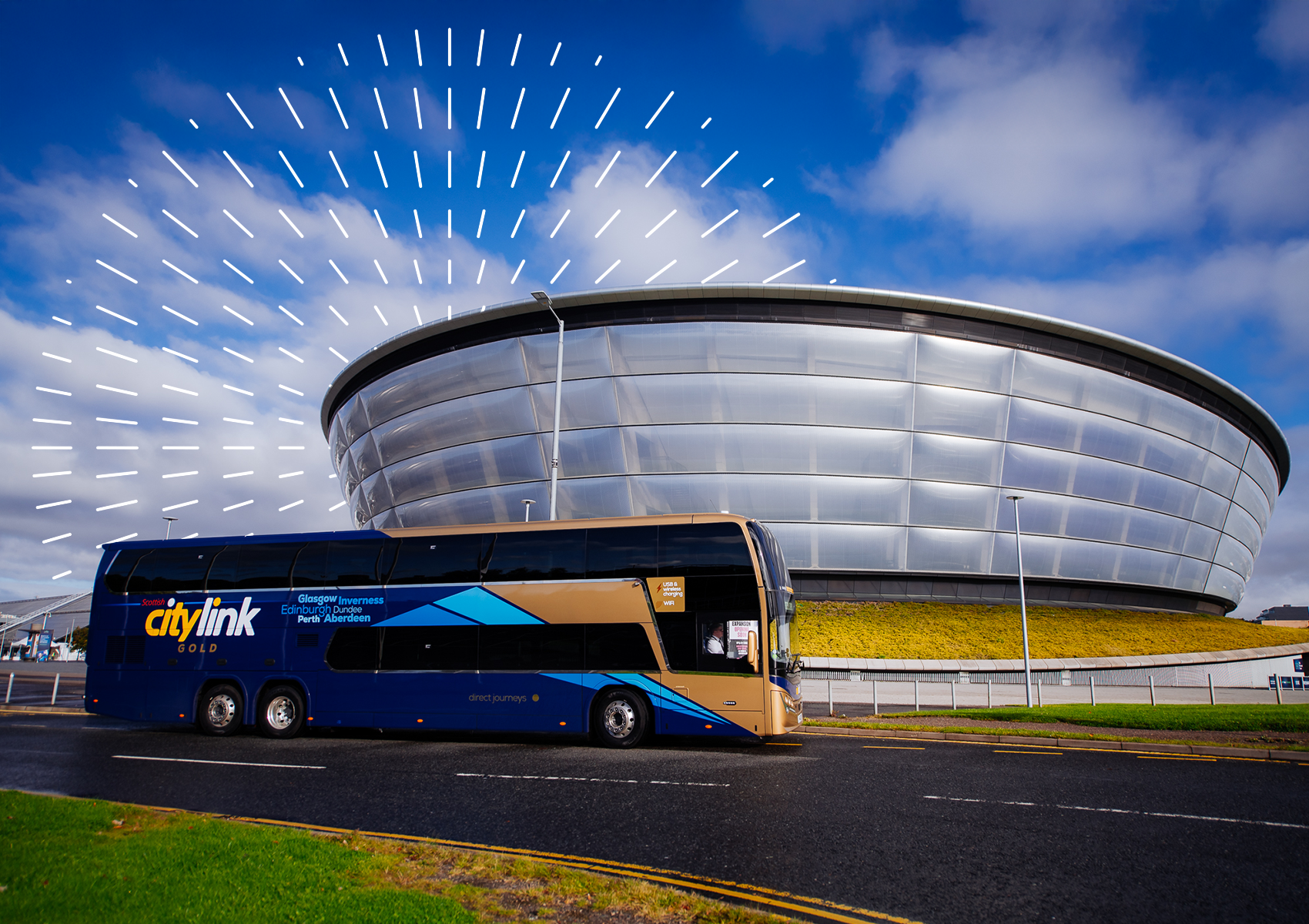Citylink Bus in Glasgow