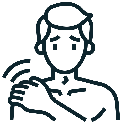 SHOULDER, ELBOW AND HAND icon