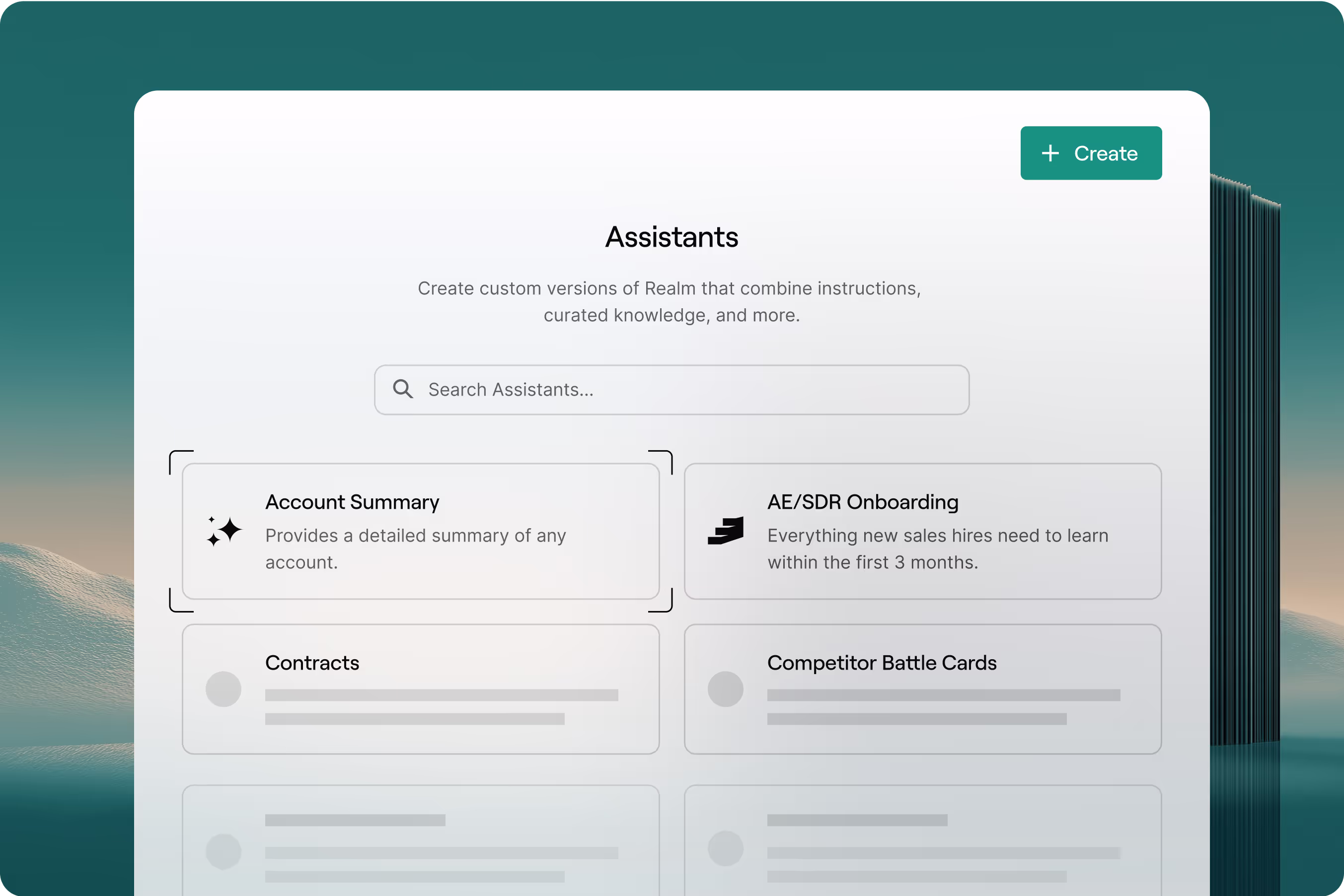 Analytics dashboard interface