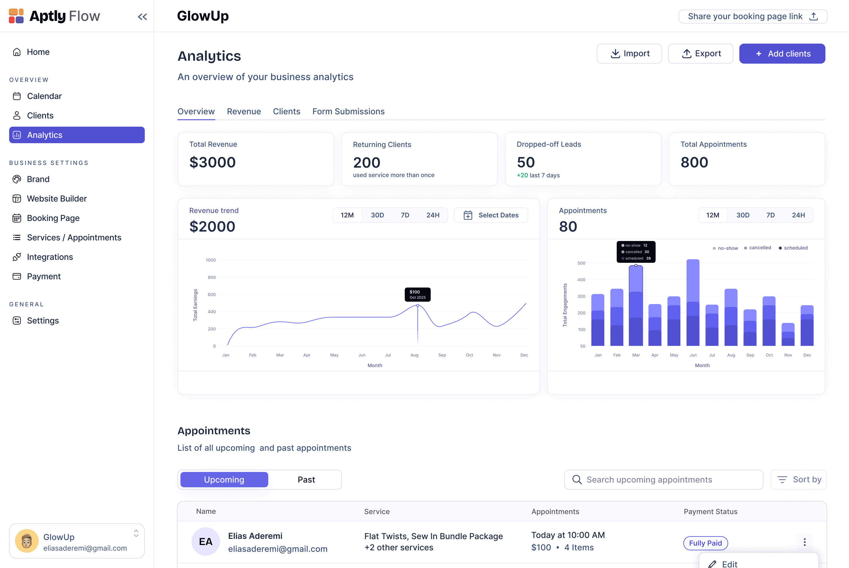 Turn booking data into smarter business decisions.