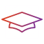Graduation cap icon