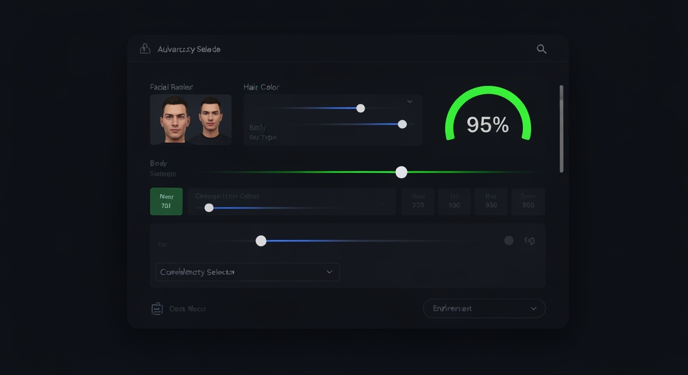AI Character Creation Interface