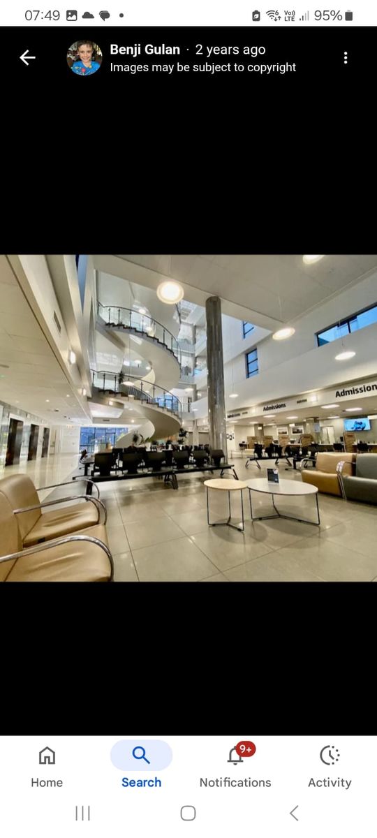 Hospital Interior Reception Area