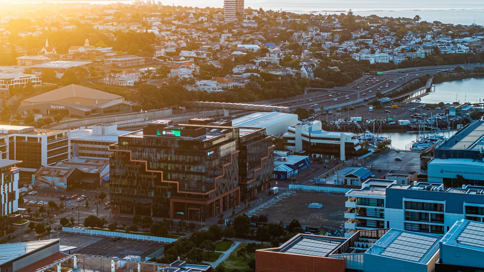 30 Daldy Street aerial view — Viaduct Auckland