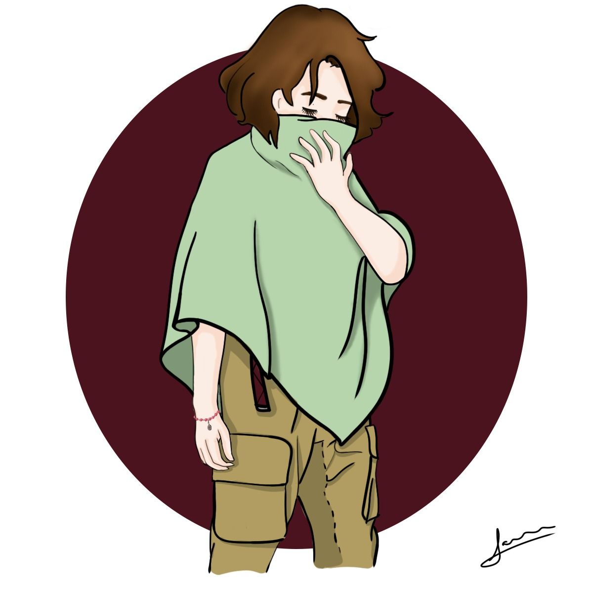 Anonymous Traveler — Character Sketch