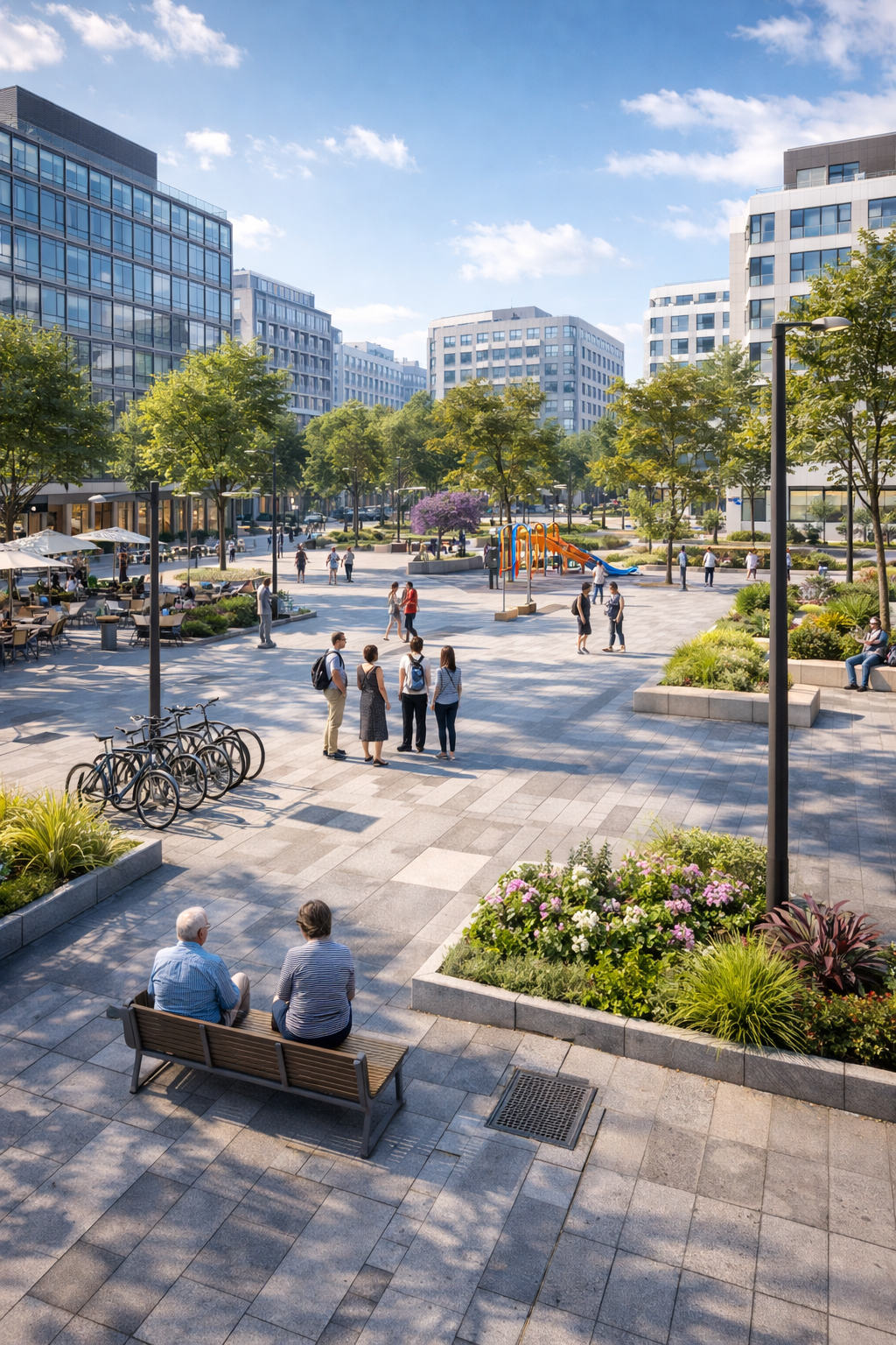 Espace public aménagé