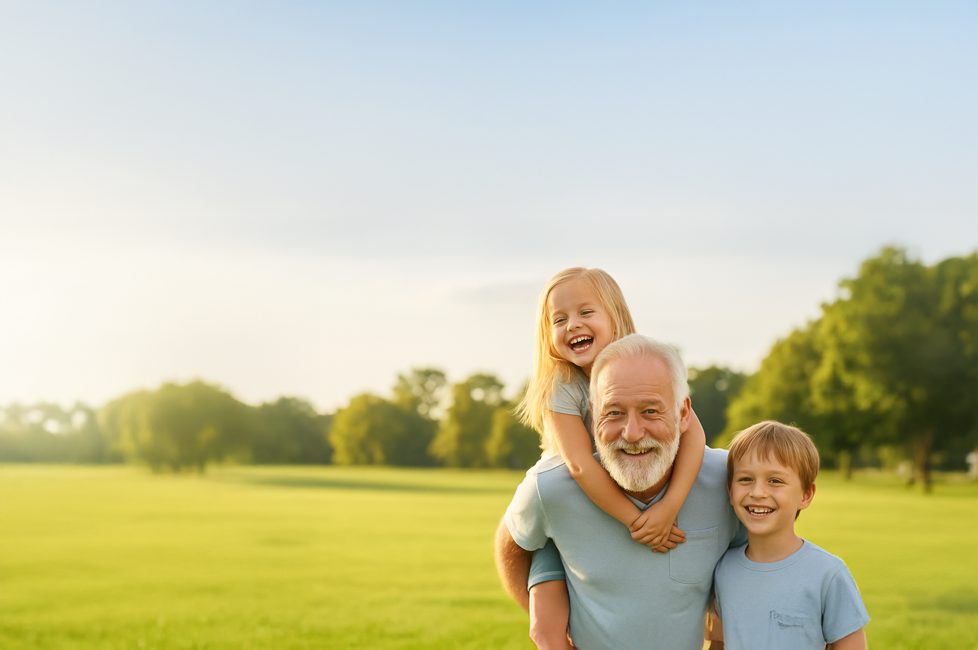 Happy family enjoying time together outdoors