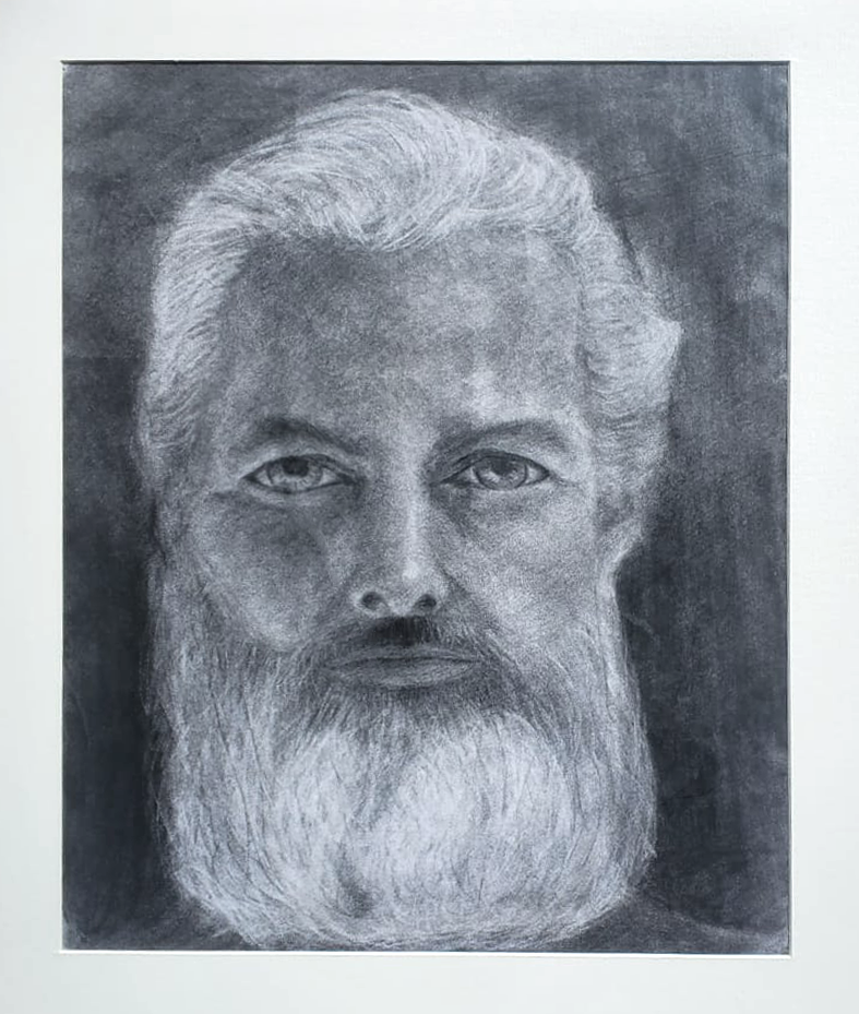 Anonymous Gaze — Charcoal on Paper