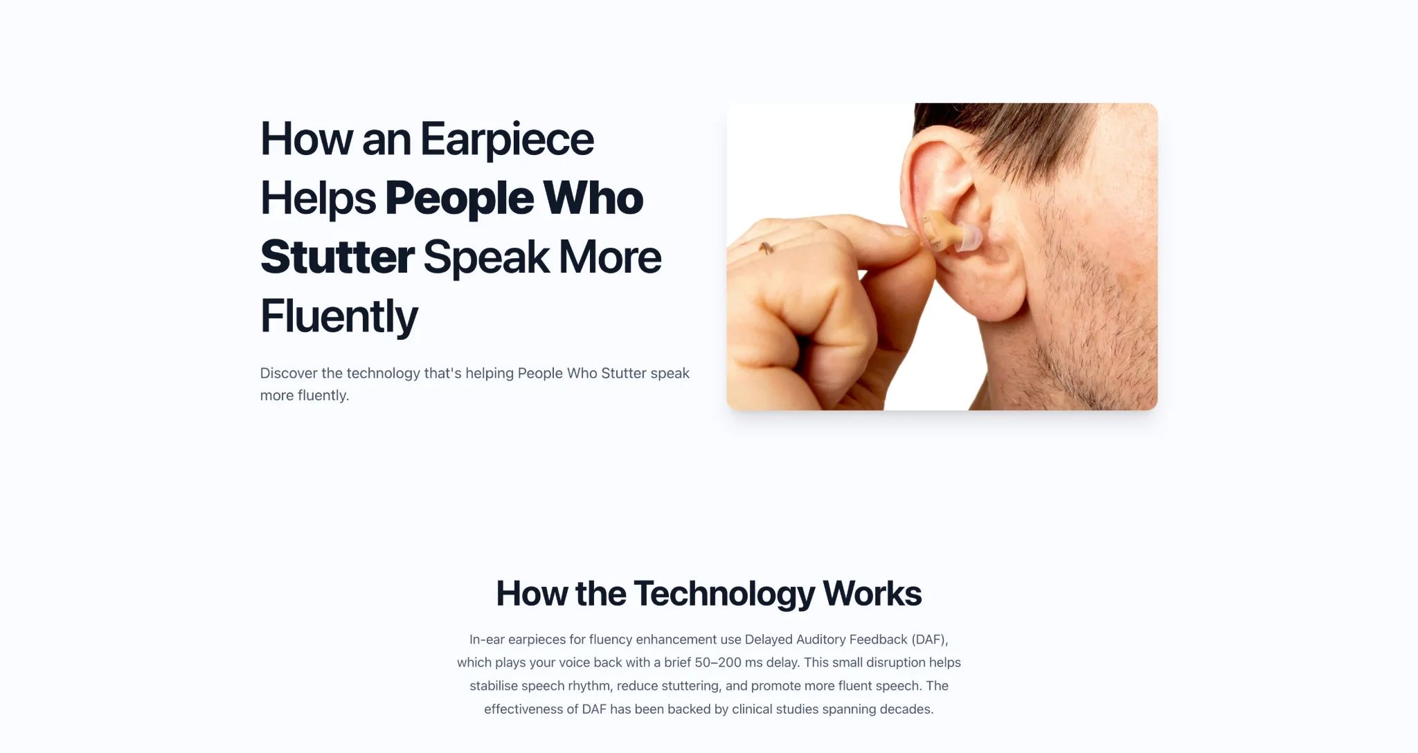 Educational Page for Medical Device Company