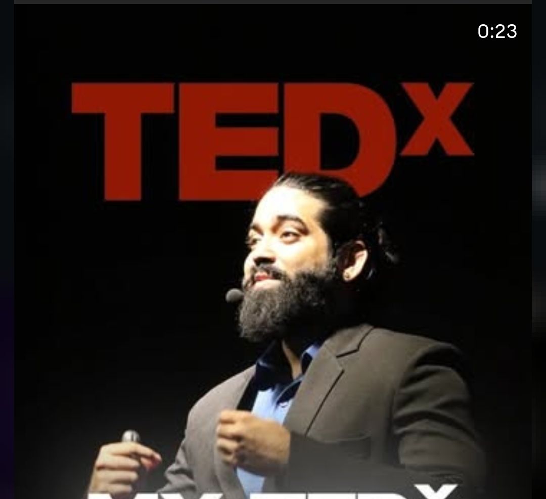 Shubhankar speaking at TEDx
