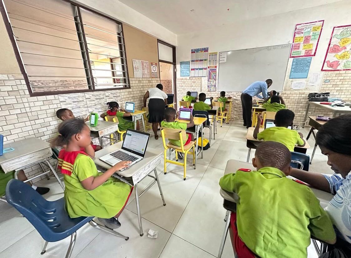 Modern classrooms equipped with digital learning tools for interactive education