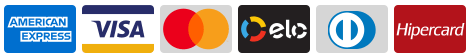 Bandeiras de cartão aceitas