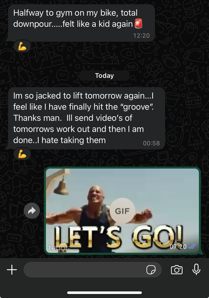 Client testimonial direct message 10