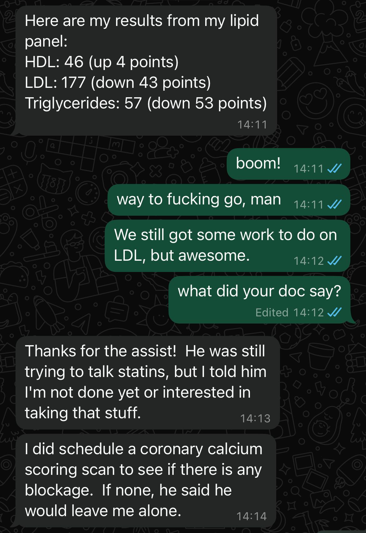 Client testimonial direct message 12