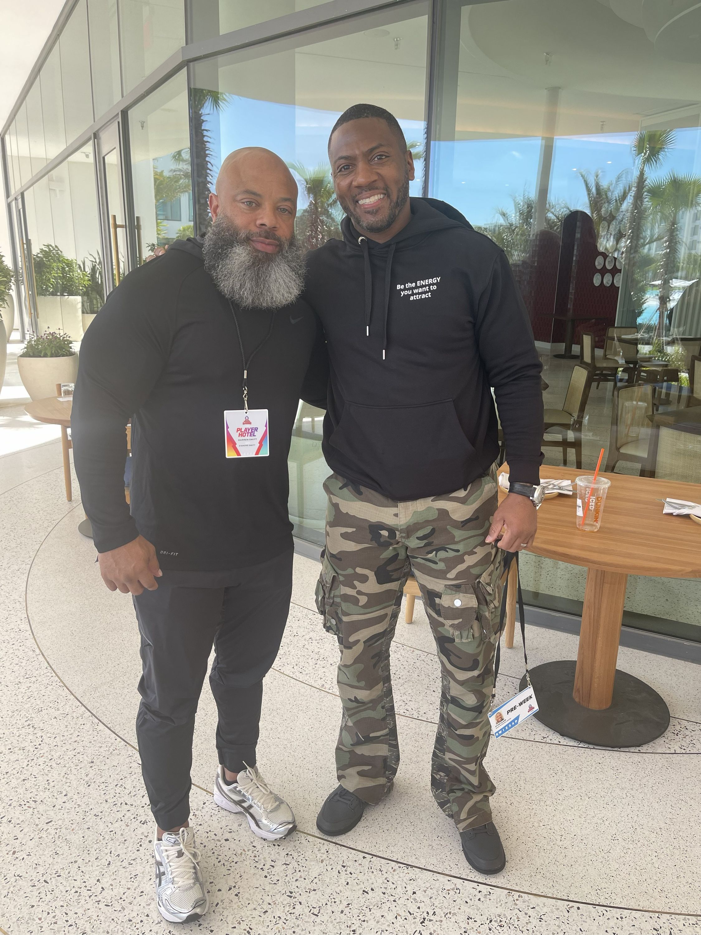 Swift with NFL Legend and Commentator Ryan Clark