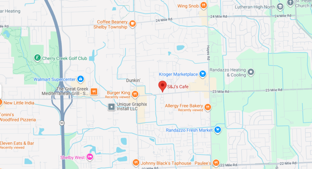 S&J's Cafe on Google Maps
