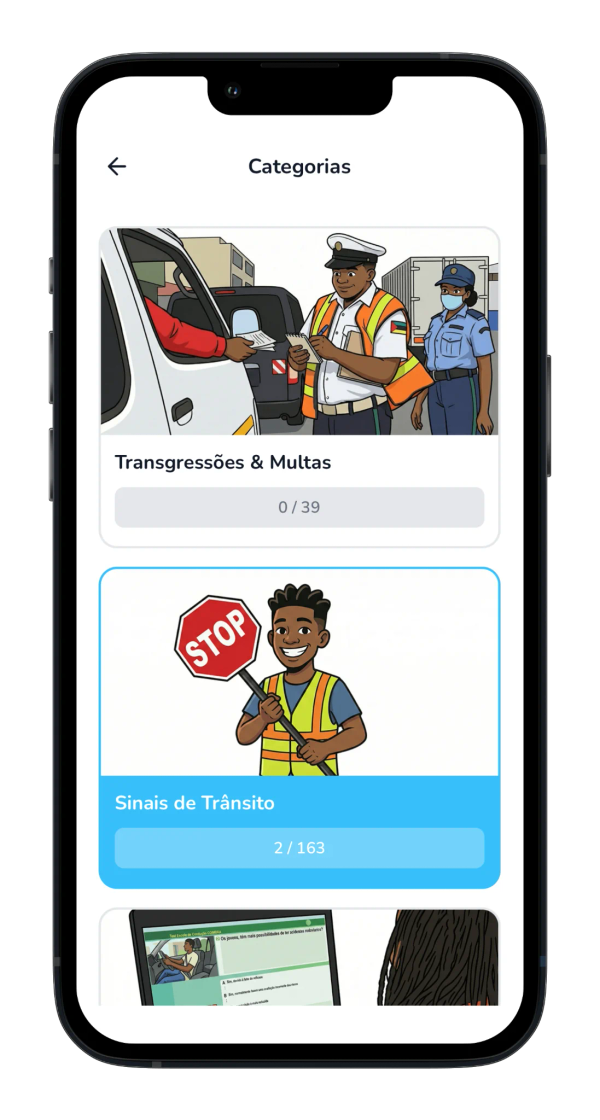 Carta Já - Categorias