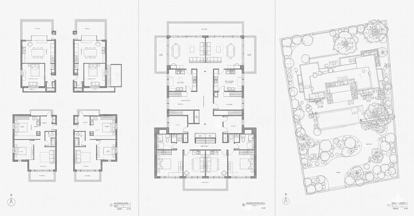 Floor plans + 3D sketch