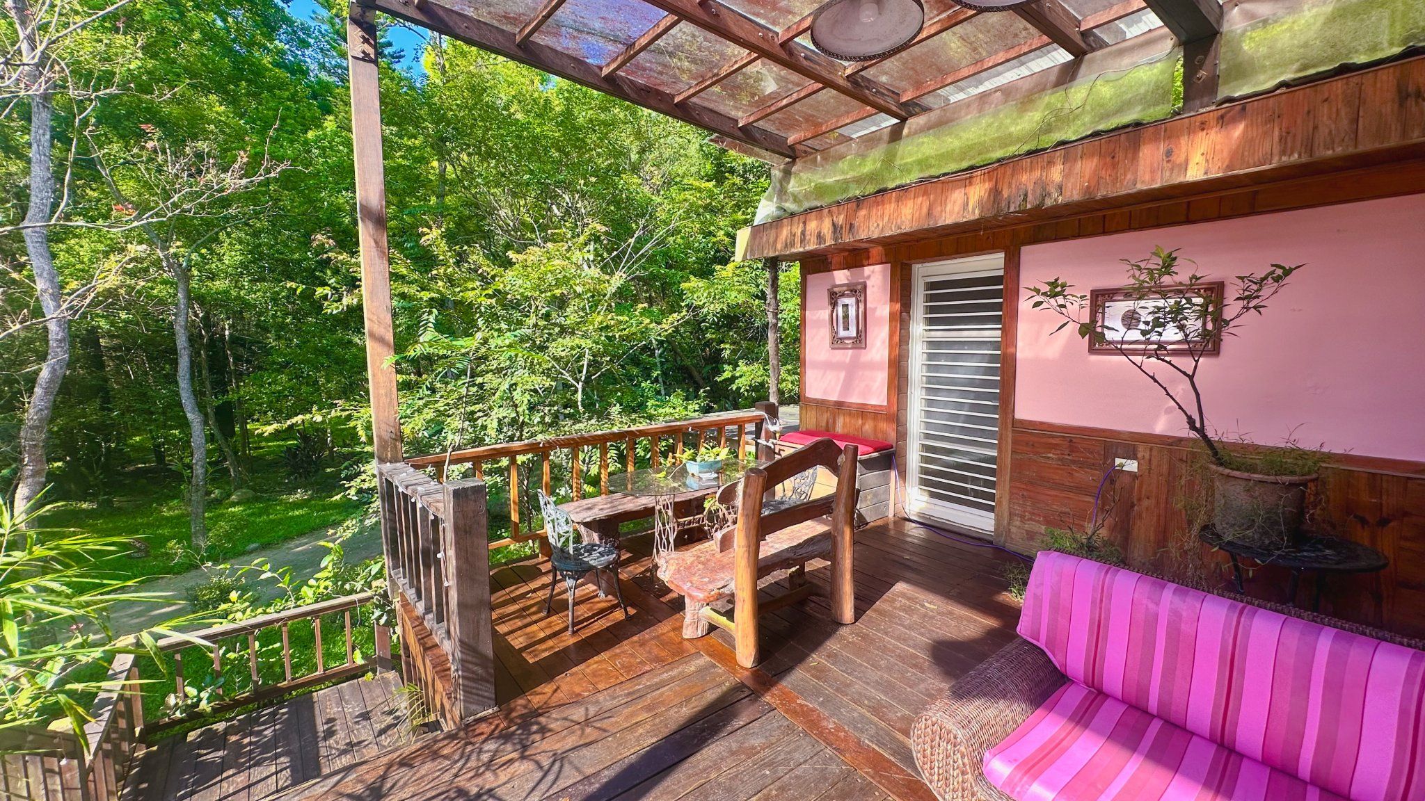 Forest Veranda - A quiet space to observe the canopy's slow dance. at WonderWood Sanctuary