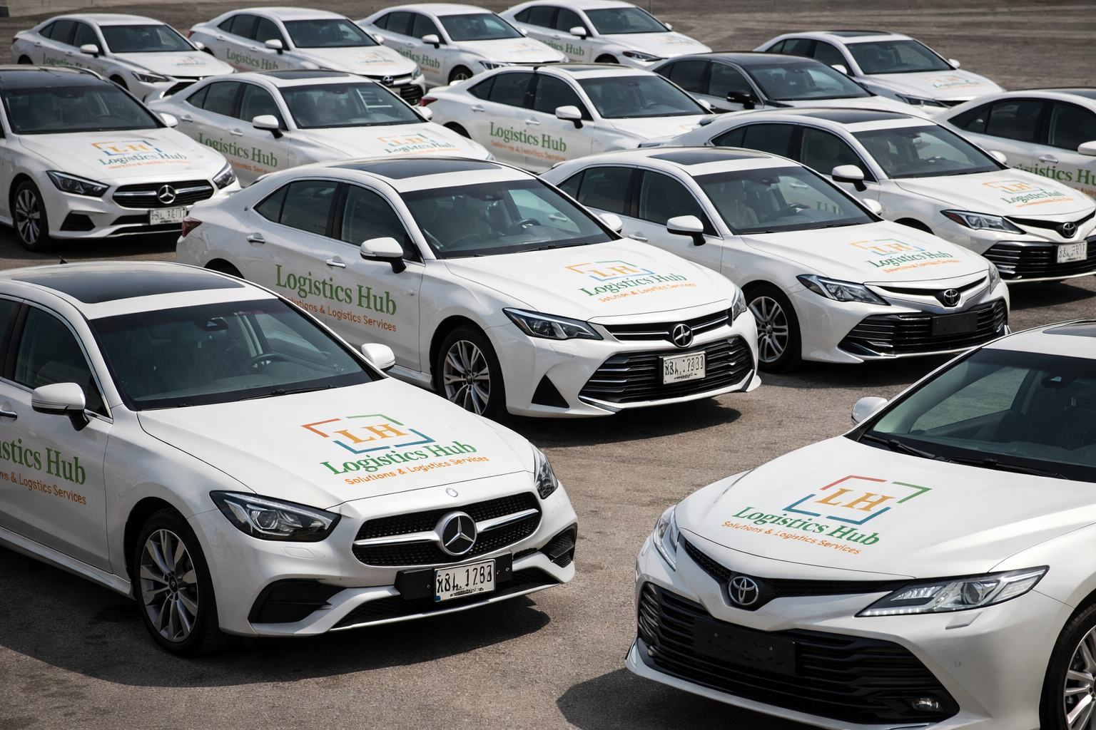 Fleet of delivery vehicles