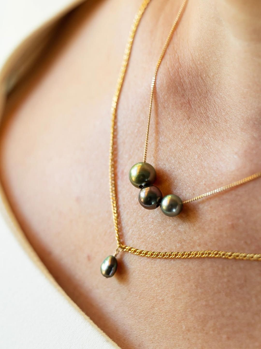 Détail perle de Tahiti