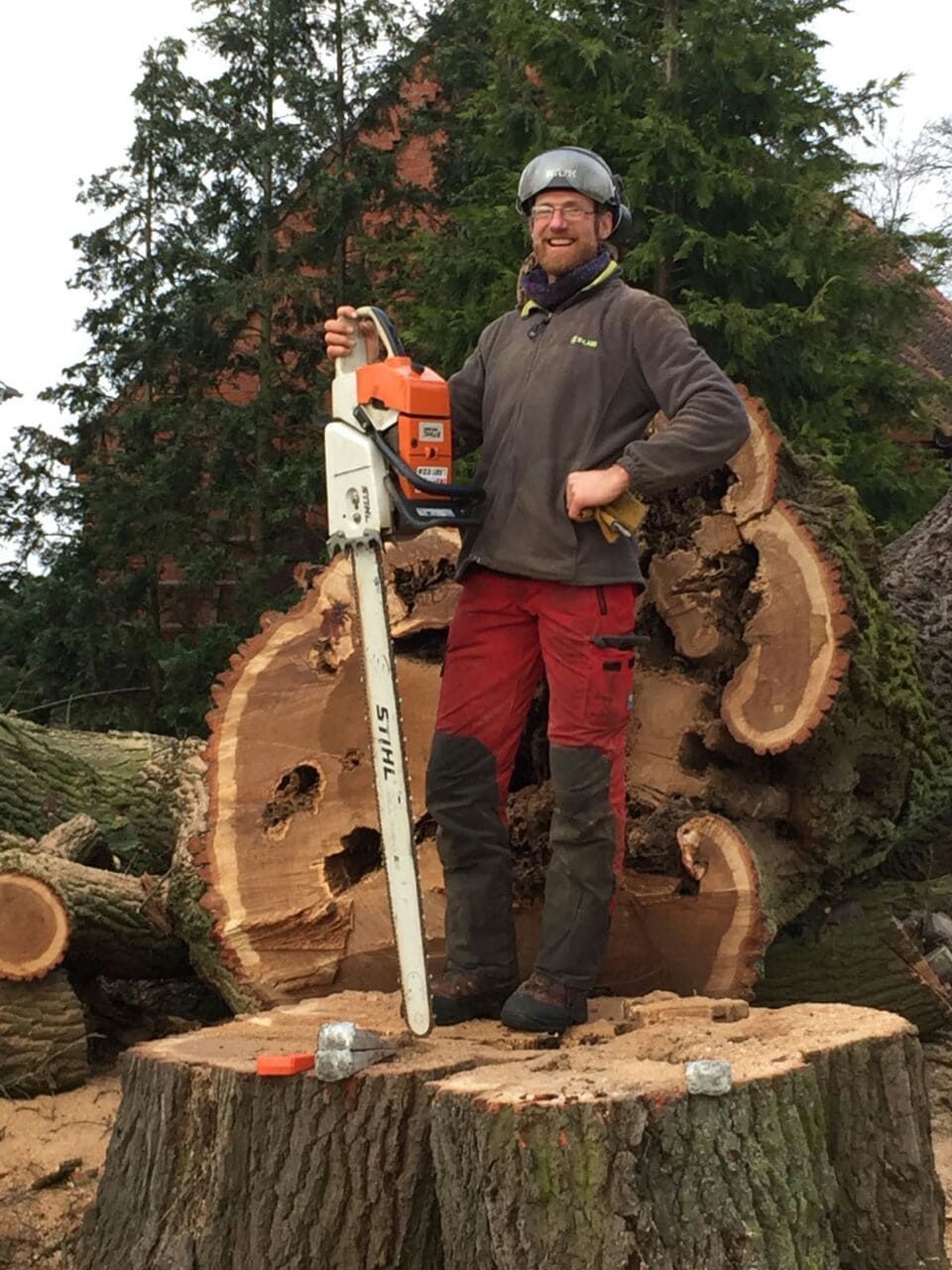Jörn Hesebeck bei der Arbeit